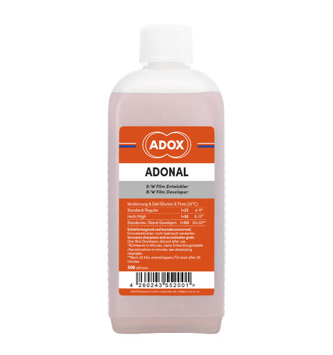 Adox Adonal  ( Rodinal )  500ml Rimelig sort/hvit fremkaller