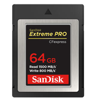 Sandisk CFexpress Extreme 64 GB Les 1500MB/s, skriv 800MB/s
