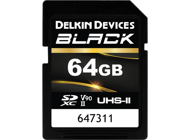 Delkin SD Black Rugged 64 GB R300/W250 UHS II (V90)