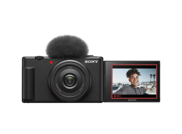 Sony ZV-1F Vloggkamera 4K. Streamingfunksjon m/Tally light