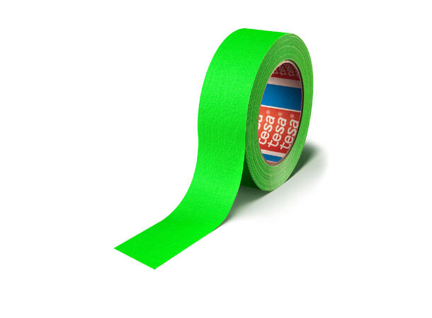 Tesa® 4671 Highlight Gaffa Tape Grønn 25mm x 25m, fluoriserende grønn tape