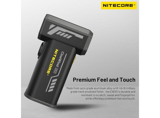 Nitecore CW20 CineWind Kompakt og kraftig vindmaskin