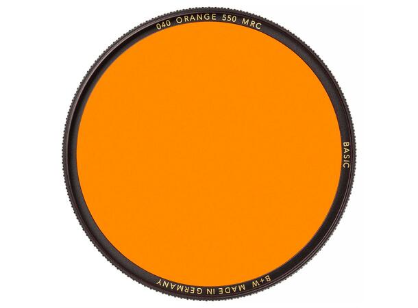 B+W Orange 37mm 550 MRC Basic Oransje filter for S/H fotografering