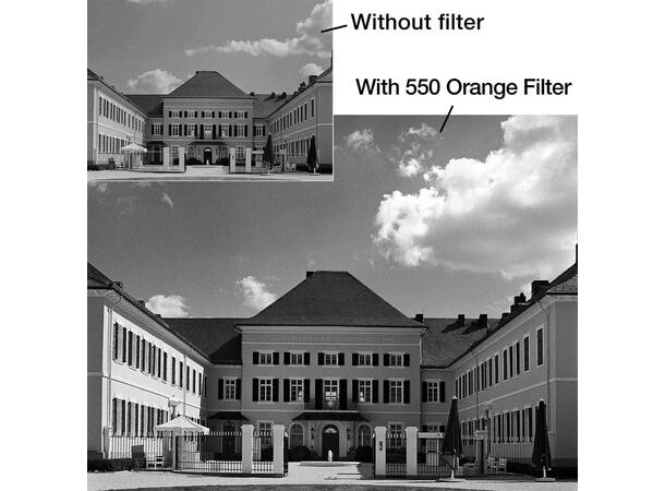 B+W Orange 67mm 550 MRC Basic Oransje filter for S/H fotografering