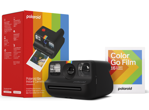 Polaroid Go Gen 2 E-box Sort Kompakt og lett instantkamera