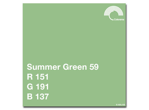 Colorama 2.72X11M Summer Green Papirbakgrunn 2,72m bred