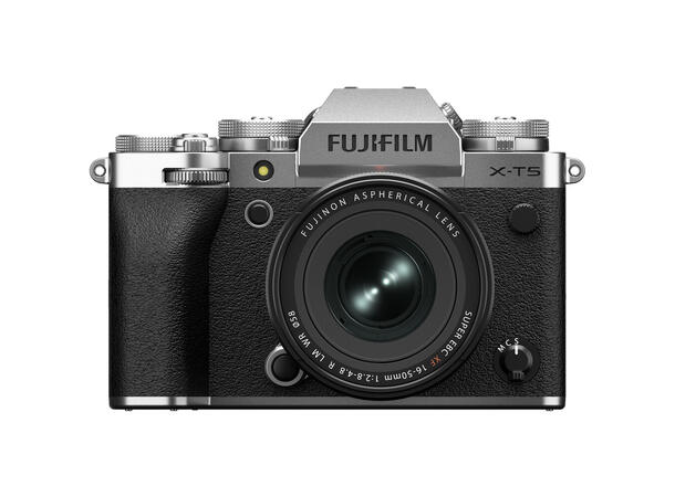 Fujifilm X-T5 Kit med 16-50/2.8-4.8 Sølv Værtettet, IBIS, 6K, 40Mp