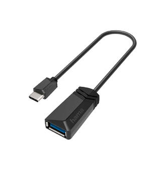 Hama Adapter USB-C-USB 3.2 Gen 1 5Gbit/s USB-OTG, Svart