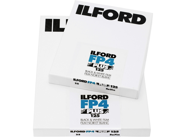 Ilford Film FP4 Plus 4x5 Bladfilm 4x5 25 Ark