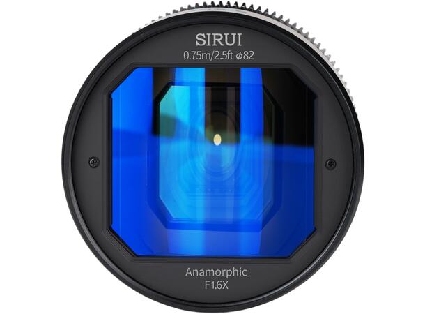 Sirui 50mm T2.9 1,6x Anamorphic Sony E Aanamorph videoobjektiv for fullformat