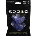 Sprig Cable Management Value Pack Pakke med 10 stk 1/4", 5 stk 3/8" Blå