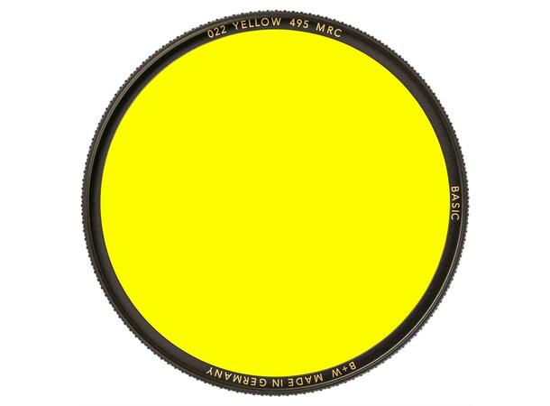 B+W Yellow 67mm 495 MRC Basic Gult filter for S/H fotografering