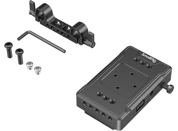 Smallrig Batteri Adapter Plate V-Mount med Dual Rod clamp (enkel versjon)