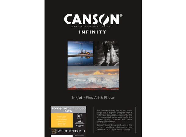 Canson Somerset ENHANCED Satin (White) A2