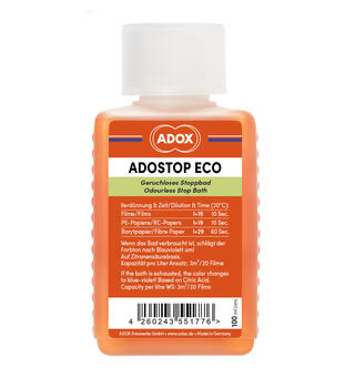 Adox Adostop ECO Stopbath 100 ml Konsentrat. Stoppebad m/ indikator