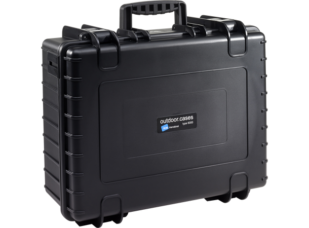 B&W Outdoor Cases 6000, m/Skillevegger Stor og solid hardcase