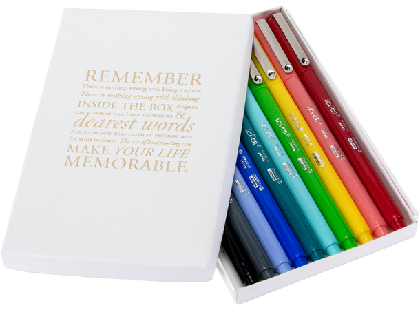 BookBinders Le pen, 10-pack BookBinders Le Pen i ti farger