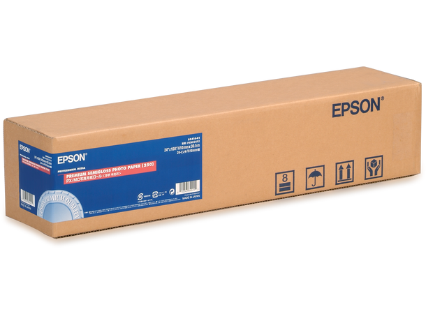 Epson 24"X30,5M. Premium Semigloss Photo Paper Roll 250 gsm