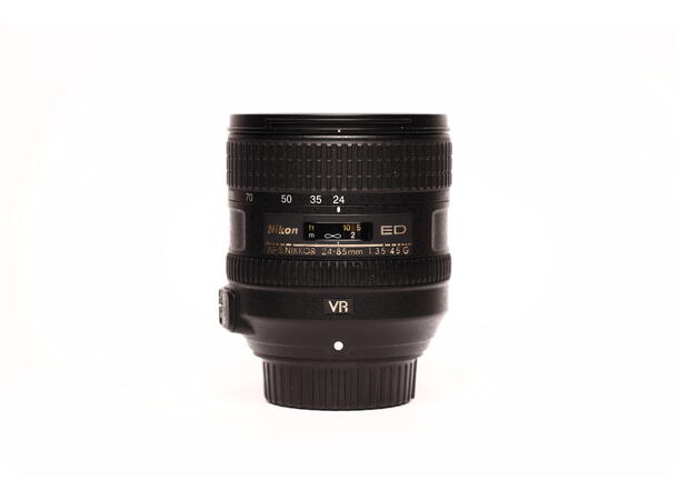 Nikon 24-85mm f/3.5-4.5 G AF-S VR BRUKT BRUKT, Se beskrivelse