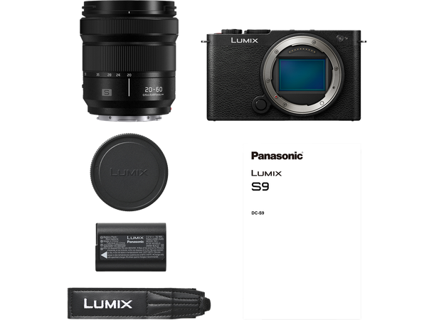 Panasonic Lumix S9 kit 20-60mm f/3.5-5.6 24,2 Mp, Fullformat, Jet black