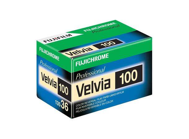 Fujifilm Fujichrome Velvia 100 135/36 E6 Positiv Dias 135-film. 36 eksp.