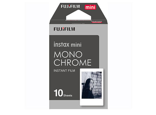 Fujifilm Instax Film mini Monochrome x10 10 bilder,Sort/hvit til Fuji Instax mini