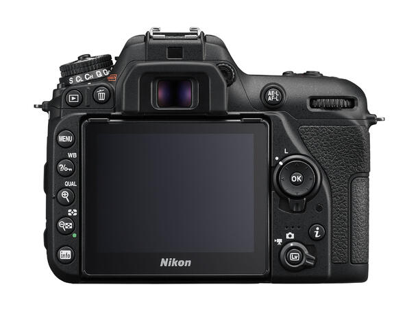Nikon D7500 kamerahus DX format, 20,9 MP, 4K video, ISO 51200,