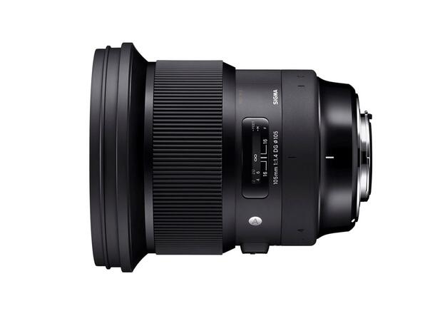 Sigma 105mm f/1.4 DG HSM Art Nikon Objektiv med liten dybdeskarphet