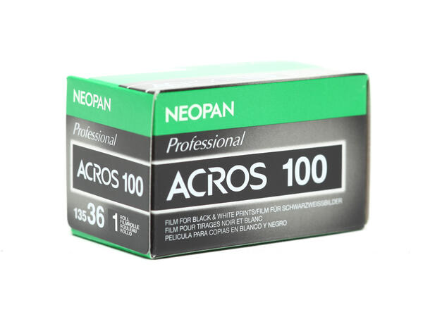 Fujifilm Neopan Acros 100 II 135-36 36 eksp, 100 ASA, Sort/hvit