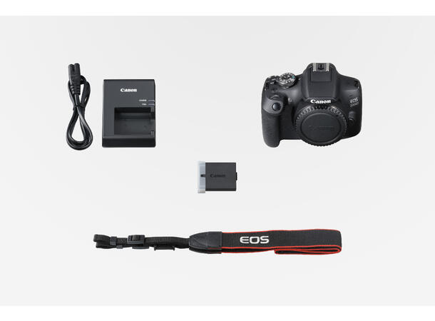 Canon EOS 2000D Kamerahus Nybegynnerkamera med kreative muligheter