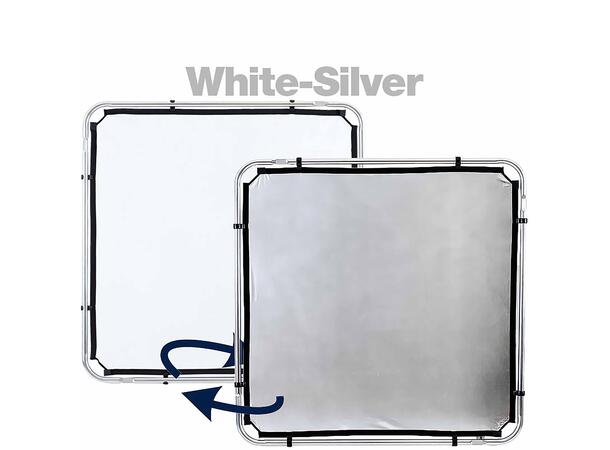 Manfrotto 82243RC Skylite Kit. 2x2m med diffusor 1.25x + sølv/hvit
