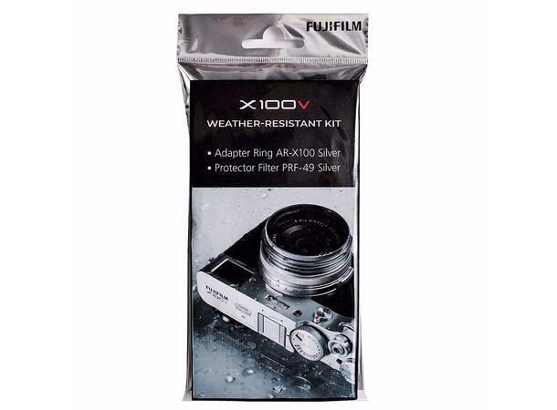 Fujifilm Weather Resistant Kit Sølv Adapterring for filter til X100VI