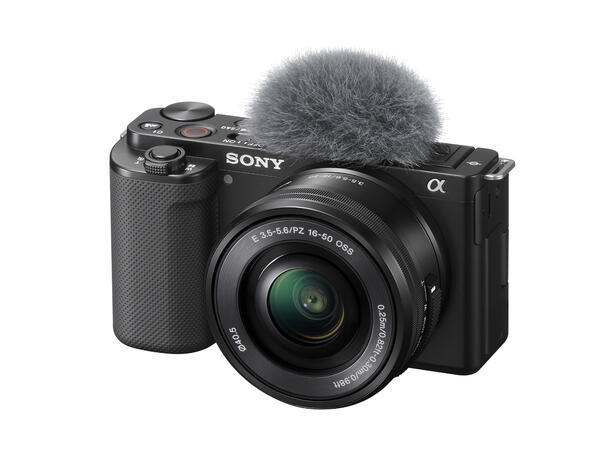 Sony ZV-E10 kit m/16-50mm f/3.5-5.6 PZ Vloggkamera med utskiftbar linse