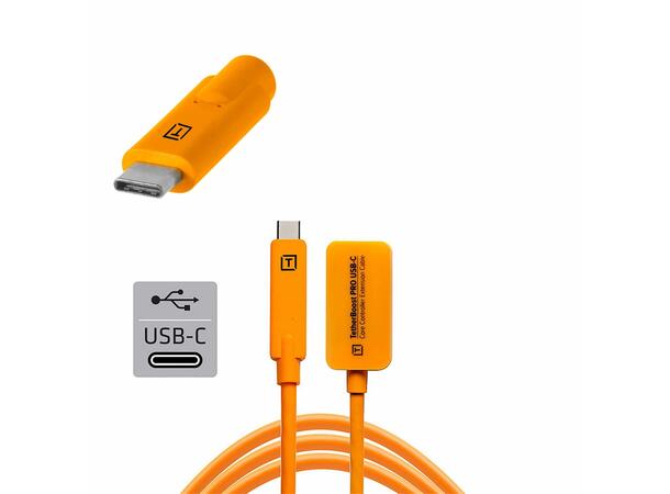 Tether Tools Boost Pro USB-C Forlengelsekabel 4,6m  - Orange