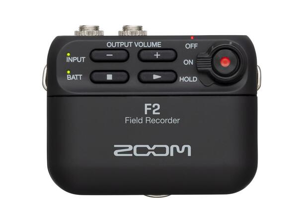 Zoom F2 Field Recorder 32-bit float, kompakt opptaker