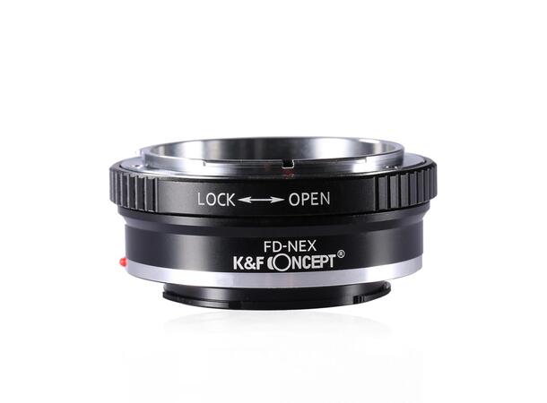 K&F Adapter for Sony E til Canon FD Bruk Canon FD optikk på Sony kamera